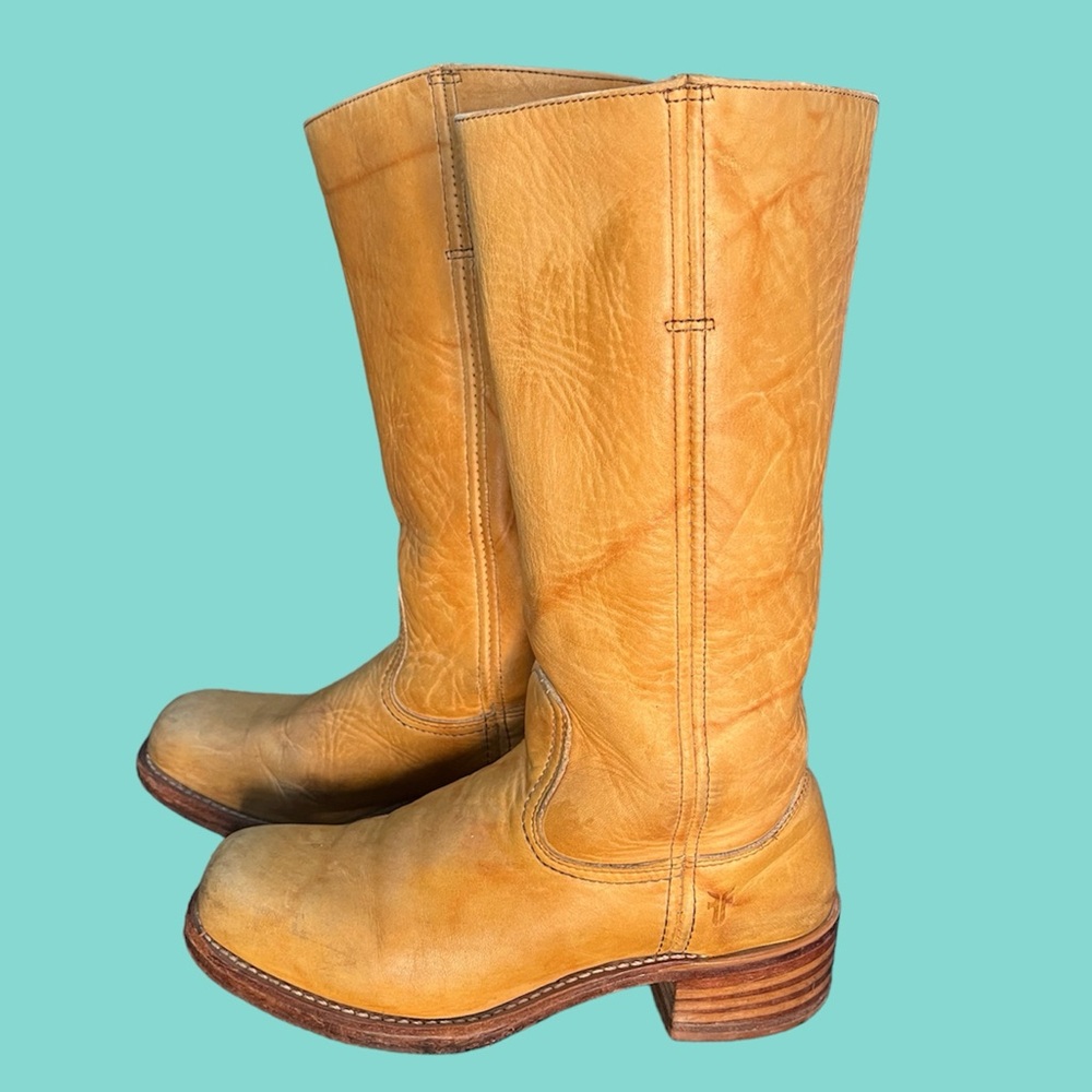 Vintage Frye Banana 14L Campus Boots